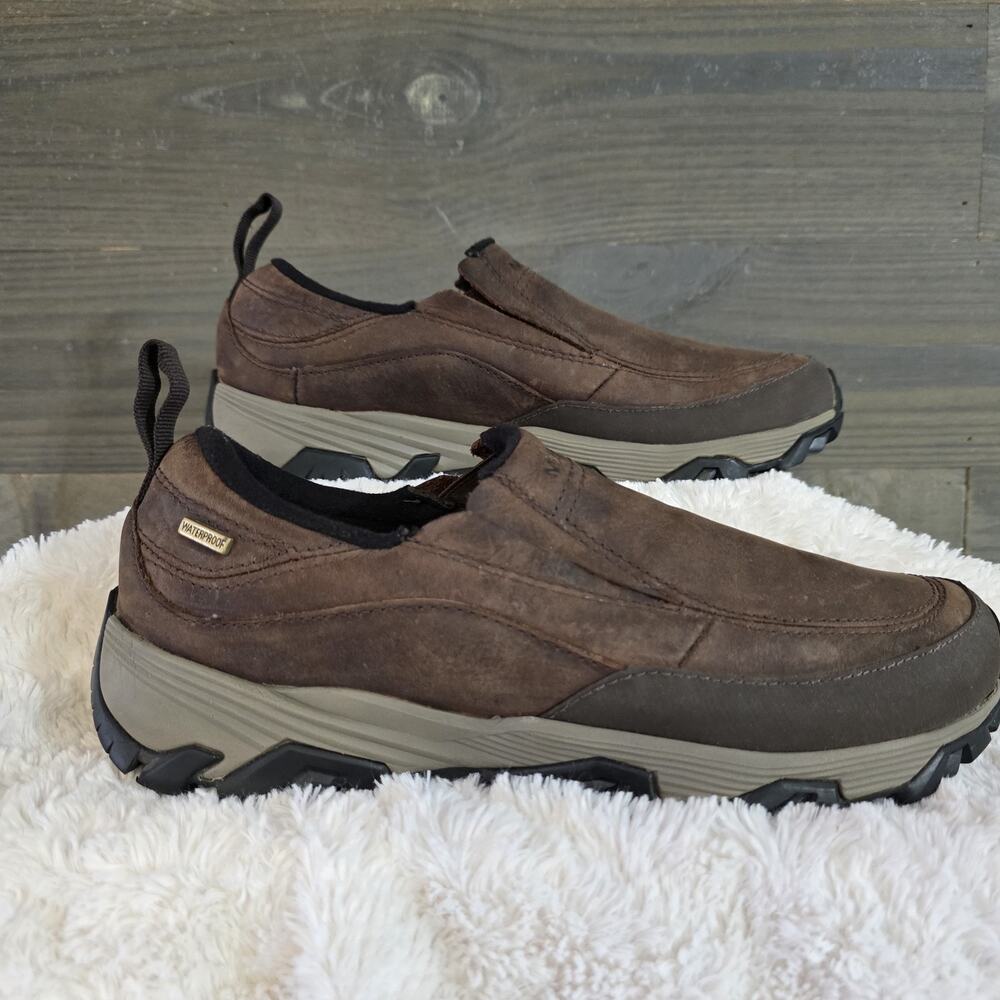 Merrell Coldpack Ice+ Moc Shoes Women 9.5 Casual Brown Slip On Hiking J45524